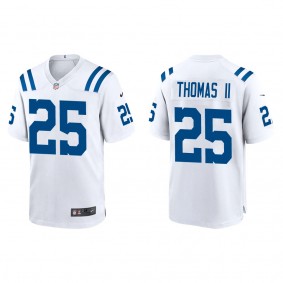 Men's Indianapolis Colts Rodney Thomas II White 2022 NFL Draft Game Jersey