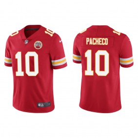 Men's Kansas City Chiefs Isaih Pacheco Red 2022 NFL Draft Vapor Limited Jersey