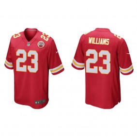 Men's Kansas City Chiefs Joshua Williams Red 2022 NFL Draft Game Jersey