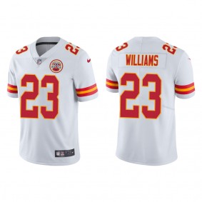 Men's Kansas City Chiefs Joshua Williams White 2022 NFL Draft Vapor Limited Jersey
