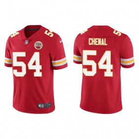 Men's Kansas City Chiefs Leo Chenal Red 2022 NFL Draft Vapor Limited Jersey