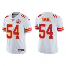Men's Kansas City Chiefs Leo Chenal White 2022 NFL Draft Vapor Limited Jersey