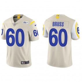 Men's Los Angeles Rams Logan Bruss Bone 2022 NFL Draft Vapor Limited Jersey