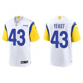 Men's Los Angeles Rams Russ Yeast White 2022 NFL Draft Alternate Game Jersey