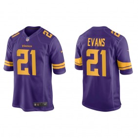 Men's Minnesota Vikings Akayleb Evans Purple 2022 NFL Draft Alternate Game Jersey