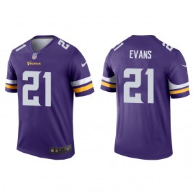 Men's Minnesota Vikings Akayleb Evans Purple 2022 NFL Draft Legend Jersey