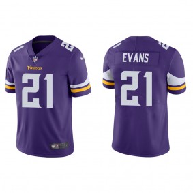 Men's Minnesota Vikings Akayleb Evans Purple 2022 NFL Draft Vapor Limited Jersey