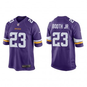 Men's Minnesota Vikings Andrew Booth Jr. Purple 2022 NFL Draft Game Jersey