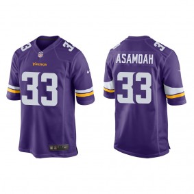 Men's Minnesota Vikings Brian Asamoah Purple 2022 NFL Draft Game Jersey