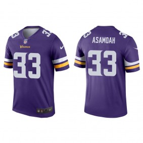 Men's Minnesota Vikings Brian Asamoah Purple 2022 NFL Draft Legend Jersey
