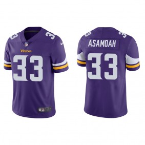 Men's Minnesota Vikings Brian Asamoah Purple 2022 NFL Draft Vapor Limited Jersey
