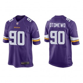 Men's Minnesota Vikings Esezi Otomewo Purple 2022 NFL Draft Game Jersey