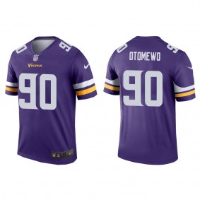 Men's Minnesota Vikings Esezi Otomewo Purple 2022 NFL Draft Legend Jersey