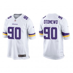 Men's Minnesota Vikings Esezi Otomewo White 2022 NFL Draft Game Jersey