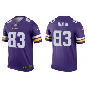 Men's Minnesota Vikings Jalen Nailor Purple 2022 NFL Draft Legend Jersey