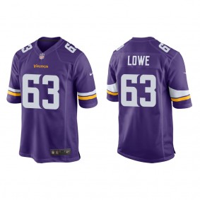 Men's Minnesota Vikings Vederian Lowe Purple 2022 NFL Draft Game Jersey