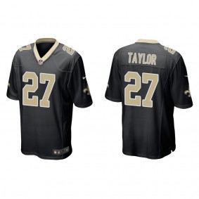 Men's New Orleans Saints Alontae Taylor Black 2022 NFL Draft Game Jersey