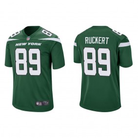 Men's New York Jets Jeremy Ruckert Green 2022 NFL Draft Game Jersey