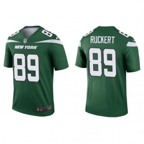 Men's New York Jets Jeremy Ruckert Green 2022 NFL Draft Legend Jersey