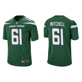 Men's New York Jets Max Mitchell Green 2022 NFL Draft Game Jersey