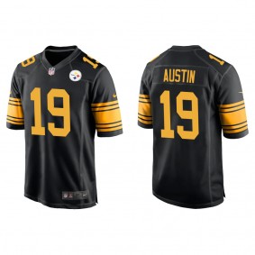 Men's Pittsburgh Steelers Calvin Austin Black 2022 NFL Draft Alternate Game Jersey