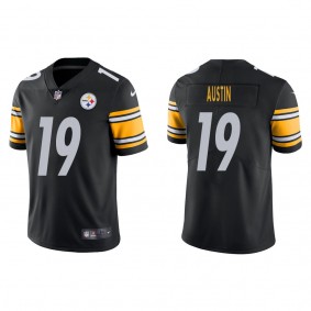 Men's Pittsburgh Steelers Calvin Austin Black 2022 NFL Draft Vapor Limited Jersey