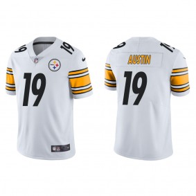 Men's Pittsburgh Steelers Calvin Austin White 2022 NFL Draft Vapor Limited Jersey