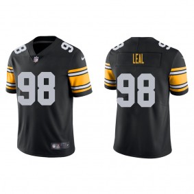 Men's Pittsburgh Steelers DeMarvin Leal Black 2022 NFL Draft Alternate Vapor Limited Jersey
