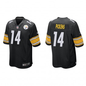 Men's Pittsburgh Steelers George Pickens Black 2022 NFL Draft Game Jersey
