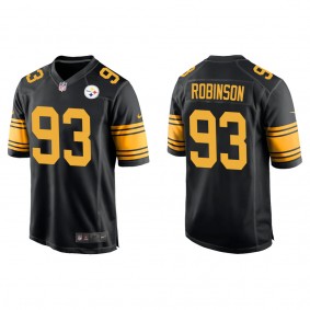 Men's Pittsburgh Steelers Mark Robinson Black 2022 NFL Draft Alternate Game Jersey