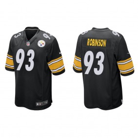 Men's Pittsburgh Steelers Mark Robinson Black 2022 NFL Draft Game Jersey