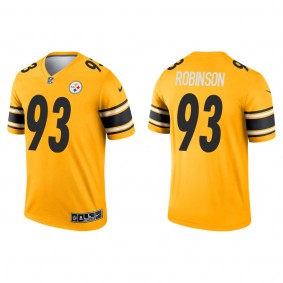 Men's Pittsburgh Steelers Mark Robinson Gold 2022 NFL Draft Inverted Legend Jersey