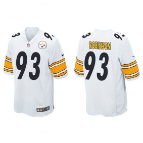 Men's Pittsburgh Steelers Mark Robinson White 2022 NFL Draft Game Jersey