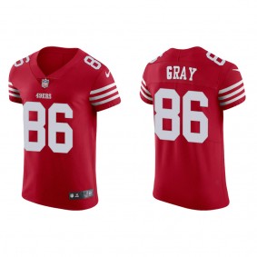 Men's San Francisco 49ers Danny Gray Scarlet 2022 NFL Draft Vapor Elite Jersey