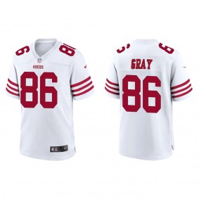 Men's San Francisco 49ers Danny Gray White 2022 NFL Draft Game Jersey