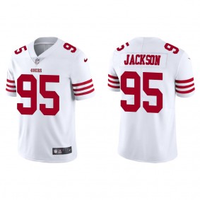 Men's San Francisco 49ers Drake Jackson White 2022 NFL Draft Vapor Limited Jersey