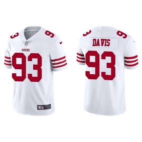 Men's San Francisco 49ers Kalia Davis White 2022 NFL Draft Vapor Limited Jersey