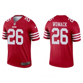 Men's San Francisco 49ers Samuel Womack Scarlet 2022 NFL Draft Legend Jersey