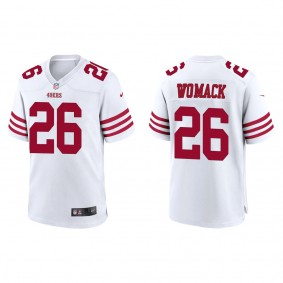 Men's San Francisco 49ers Samuel Womack White 2022 NFL Draft Game Jersey
