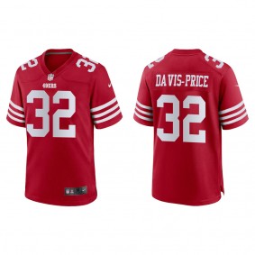 Men's San Francisco 49ers Tyrion Davis-Price Scarlet 2022 NFL Draft Game Jersey