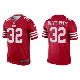 Men's San Francisco 49ers Tyrion Davis-Price Scarlet 2022 NFL Draft Legend Jersey