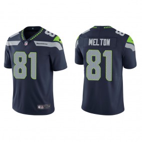 Men's Seattle Seahawks Bo Melton Navy 2022 NFL Draft Vapor Limited Jersey