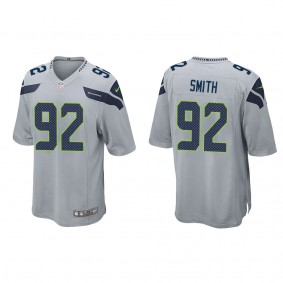 Men's Seattle Seahawks Tyreke Smith Gray 2022 NFL Draft Game Jersey