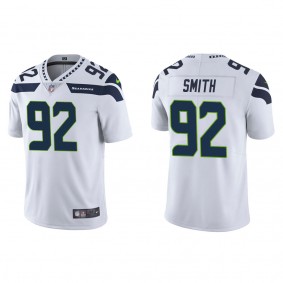 Men's Seattle Seahawks Tyreke Smith White 2022 NFL Draft Vapor Limited Jersey