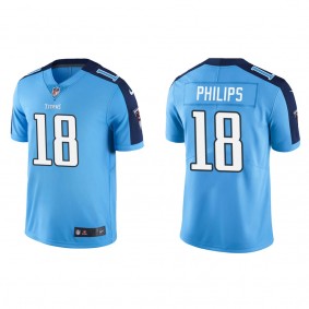 Men's Tennessee Titans Kyle Philips Light Blue 2022 NFL Draft Vapor Limited Jersey