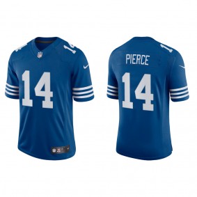 Men's Indianapolis Colts Alec Pierce Royal 2022 NFL Draft Alternate Vapor Limited Jersey