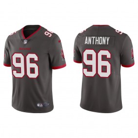 Men's Tampa Bay Buccaneers Andre Anthony Pewter 2022 NFL Draft Vapor Limited Jersey
