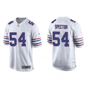 Men's Buffalo Bills Baylon Spector White 2022 NFL Draft Alternate Game Jersey