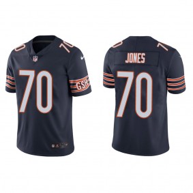 Men's Chicago Bears Braxton Jones Navy 2022 NFL Draft Vapor Limited Jersey