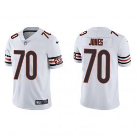 Men's Chicago Bears Braxton Jones White 2022 NFL Draft Vapor Limited Jersey